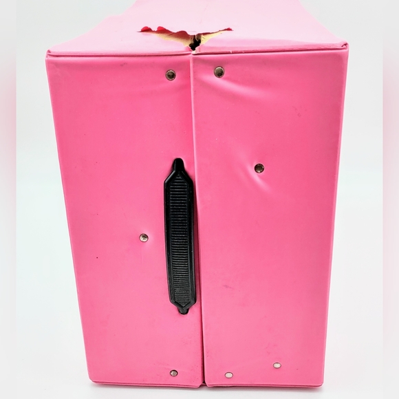Vintage 1980s Pink Fashion Doll Trunk Case - Barbie & 11.5" Dolls,Tara Toy - Picture 11 of 11